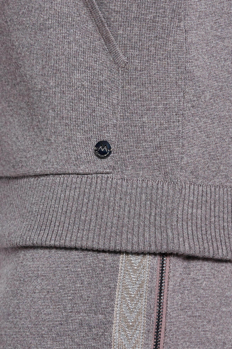 Hemington Şerit Detaylı Logolu Kapüşonlu Kum Rengi Triko Hoody. 7 Hemington Şerit Detaylı Logolu Kapüşonlu Kum Rengi Triko Hoody. 7