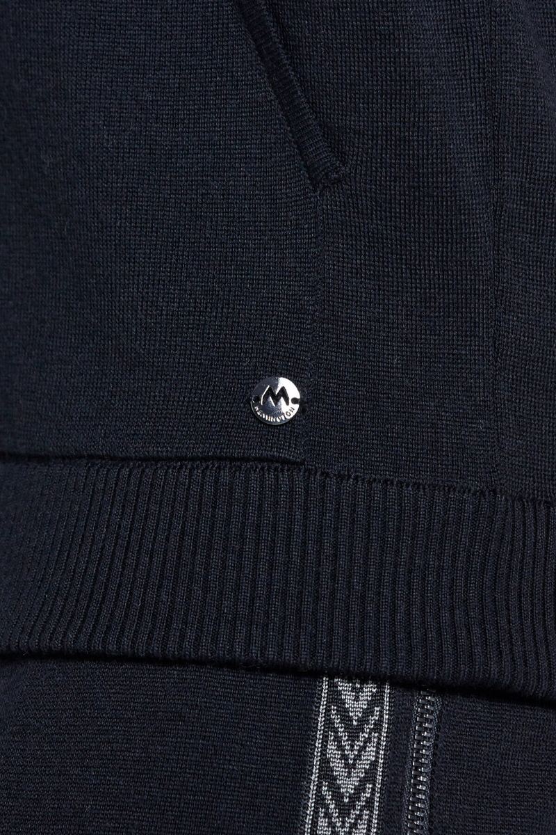 Hemington Şerit Detaylı Logolu Kapüşonlu Siyah Triko Hoody. 7 Hemington Şerit Detaylı Logolu Kapüşonlu Siyah Triko Hoody. 7