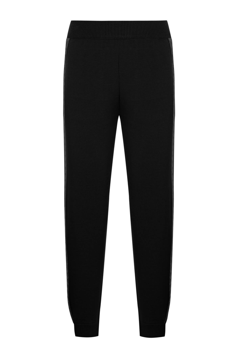 Hemington Şerit Detaylı Siyah Merino Yün Triko Spor Pantolon. 9