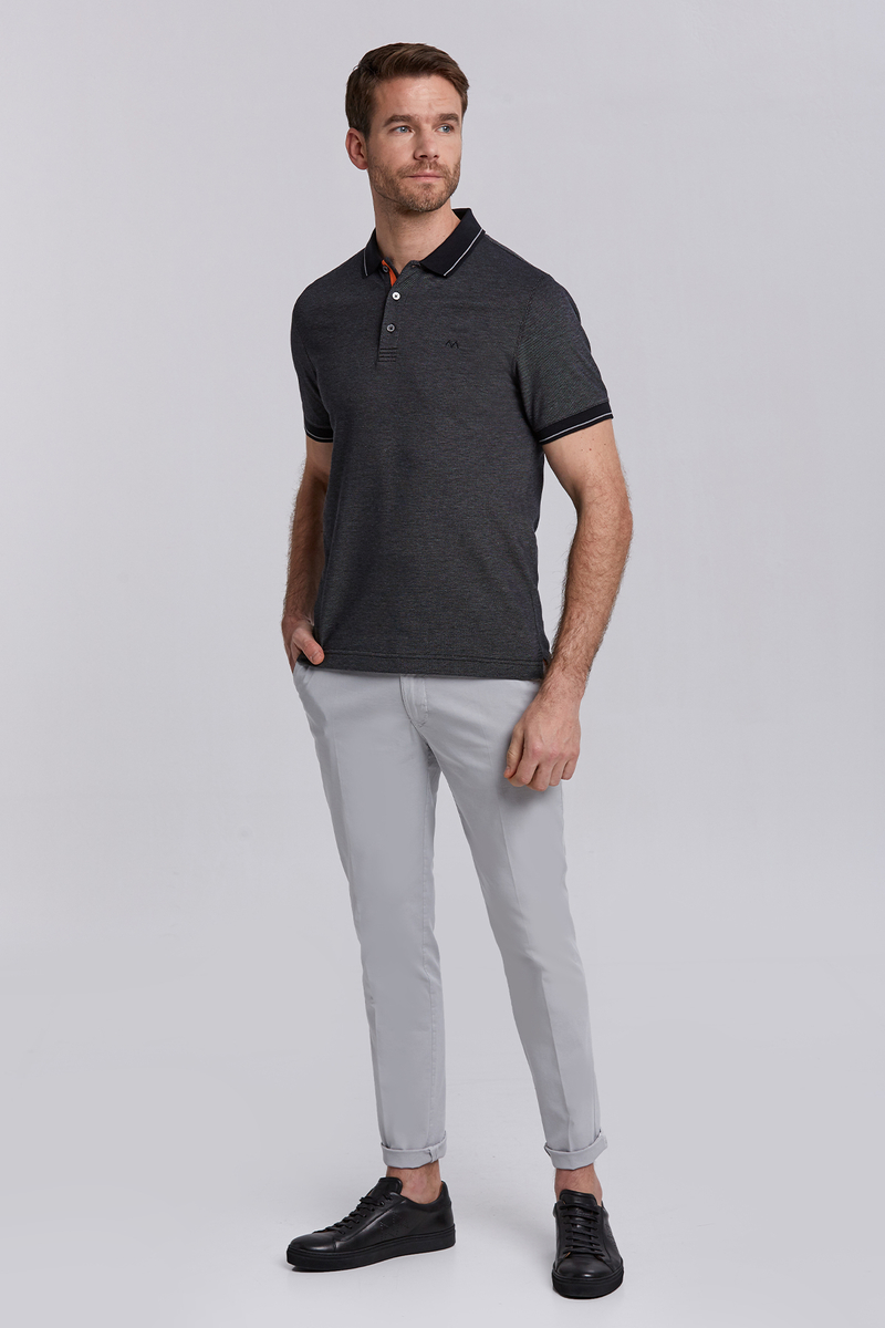 Hemington Siyah Basic Pike Pamuk Polo T-Shirt. 2