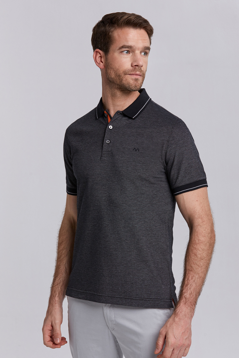 Hemington Siyah Basic Pike Pamuk Polo T-Shirt. 6