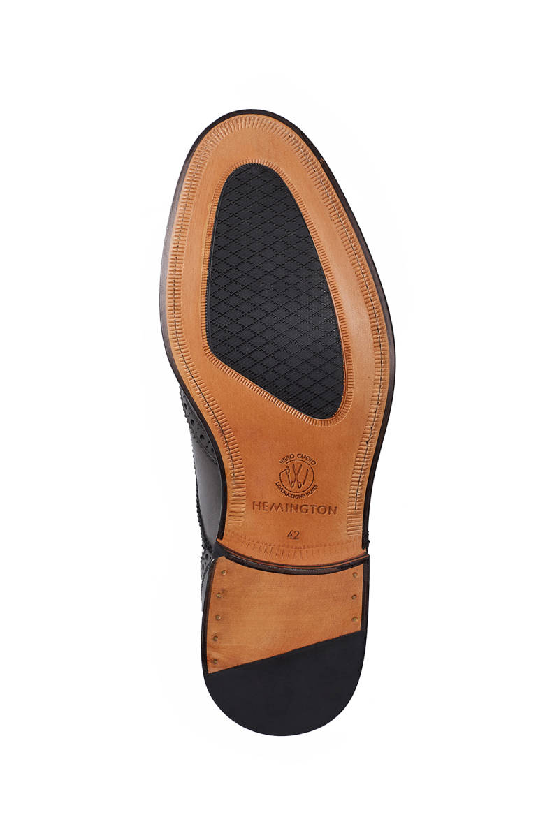 Hemington El Yapımı Siyah Klasik Deri Ayakkabı. 5