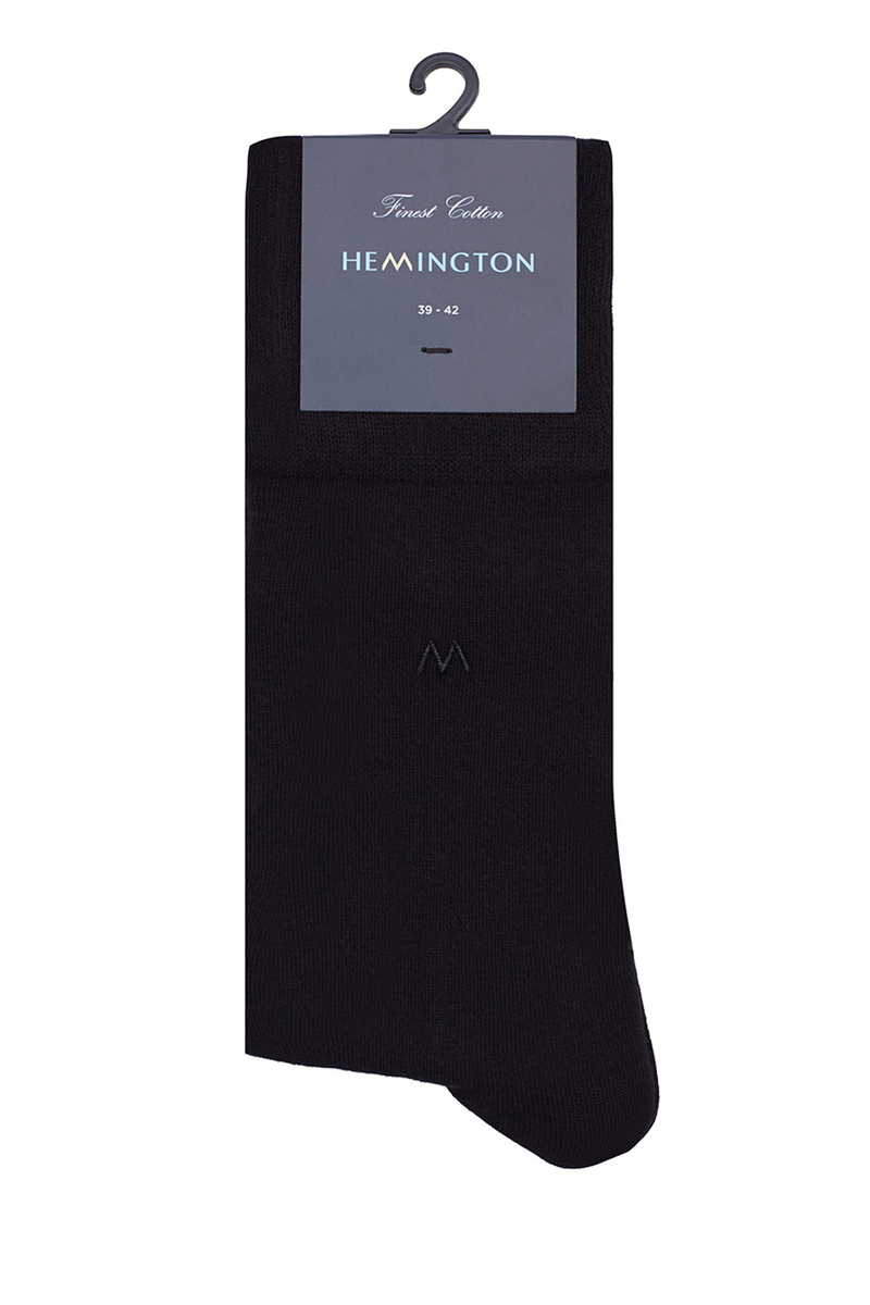 Hemington Siyah Pamuklu Çorap. 3