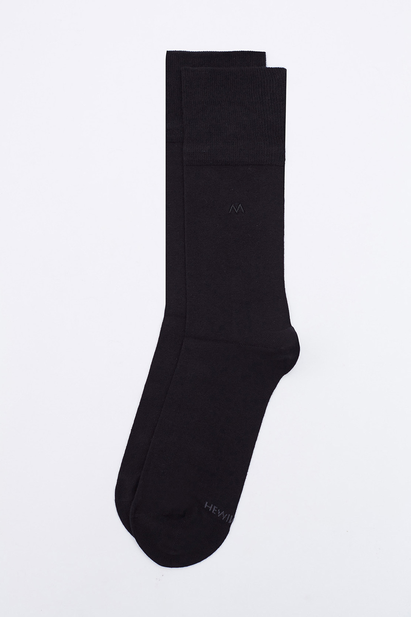 Hemington Siyah Pamuklu Yazlık Çorap. 2