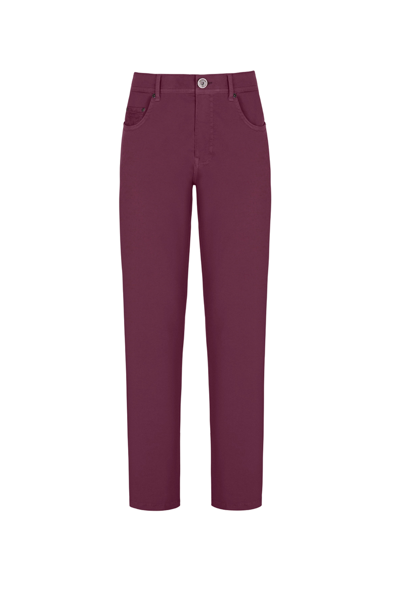 Hemington Slim Fit 5 Cep Bordo Yazlık Pantolon. 7