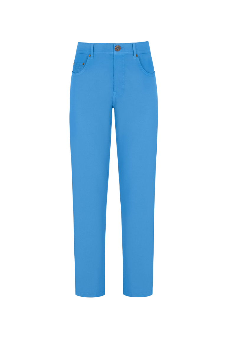 Hemington Slim Fit 5 Cep Mavi Yazlık Pantolon. 7