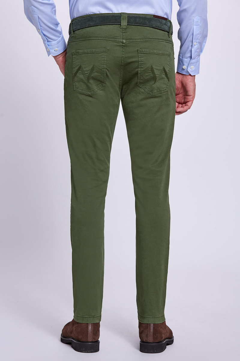 Hemington Slim Fit 5 Cep Yeşil Pantolon. 4