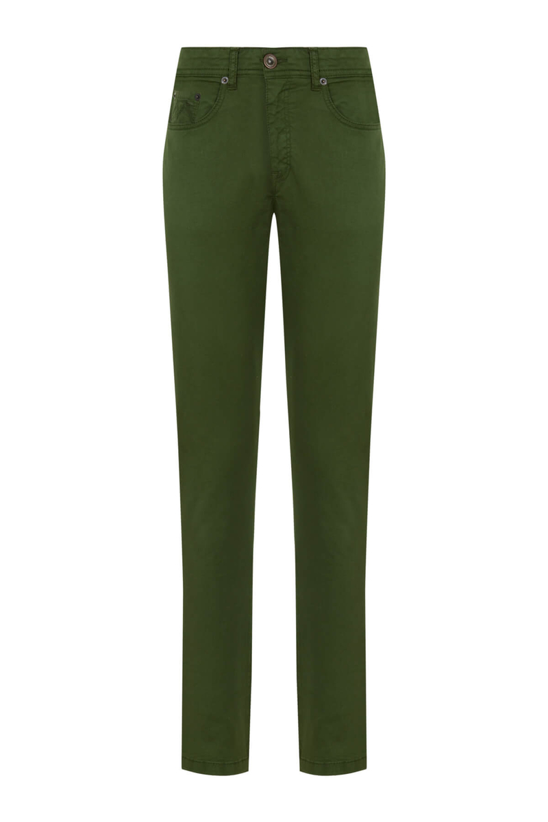 Hemington Slim Fit 5 Cep Yeşil Pantolon. 8