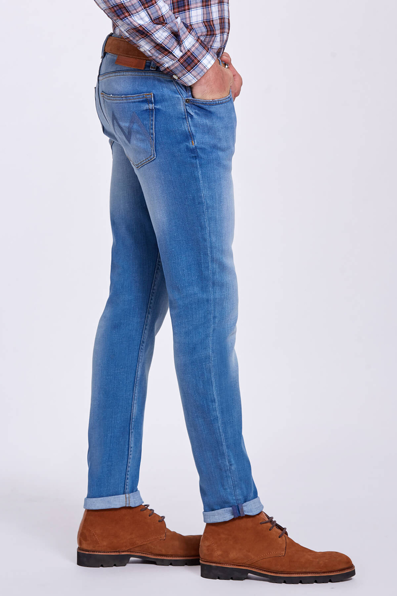 Hemington Slim Fit Buz Mavisi Denim Pantolon. 2 Hemington Slim Fit Buz Mavisi Denim Pantolon. 2