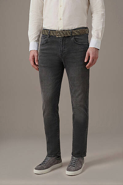 Slim Fit Siyah Denim Pantolon - Hemington