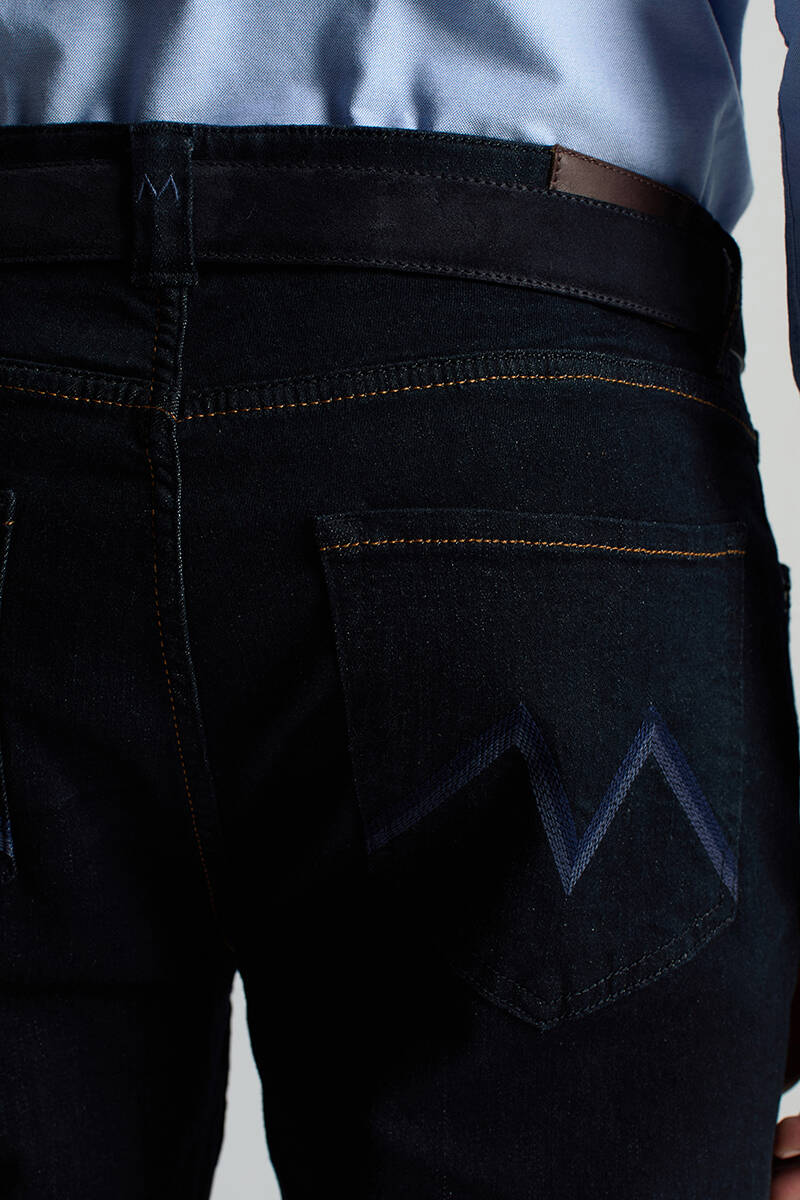 Slim Fit Lacivert 5 Cepli Denim Pantolon