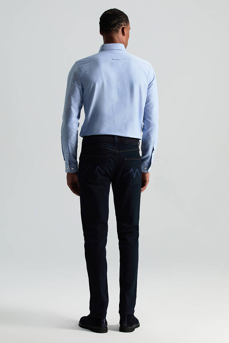 Slim Fit Lacivert 5 Cepli Denim Pantolon