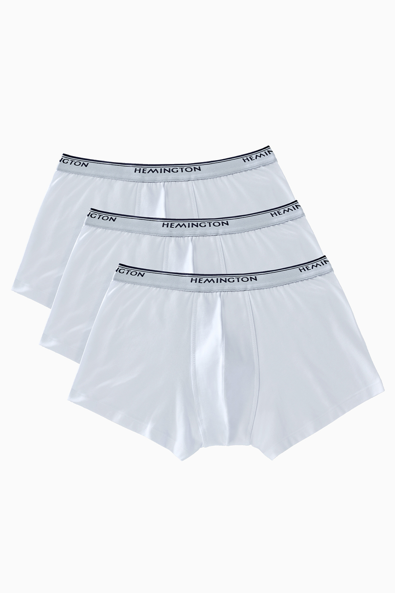 Hemington Beyaz Üçlü Boxer Seti. 2 Hemington Beyaz Üçlü Boxer Seti. 2