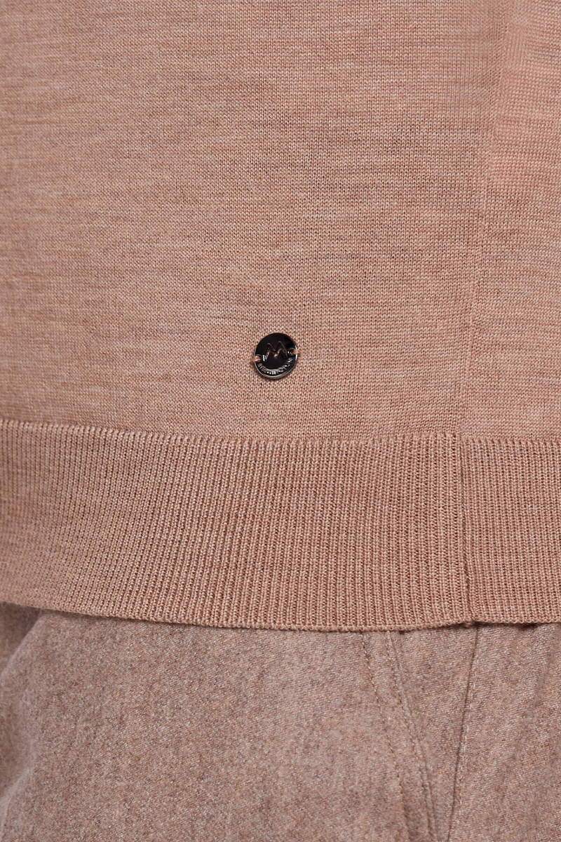 Hemington V Yaka Slim Fit Camel Merino Yün Triko. 8 Hemington V Yaka Slim Fit Camel Merino Yün Triko. 8