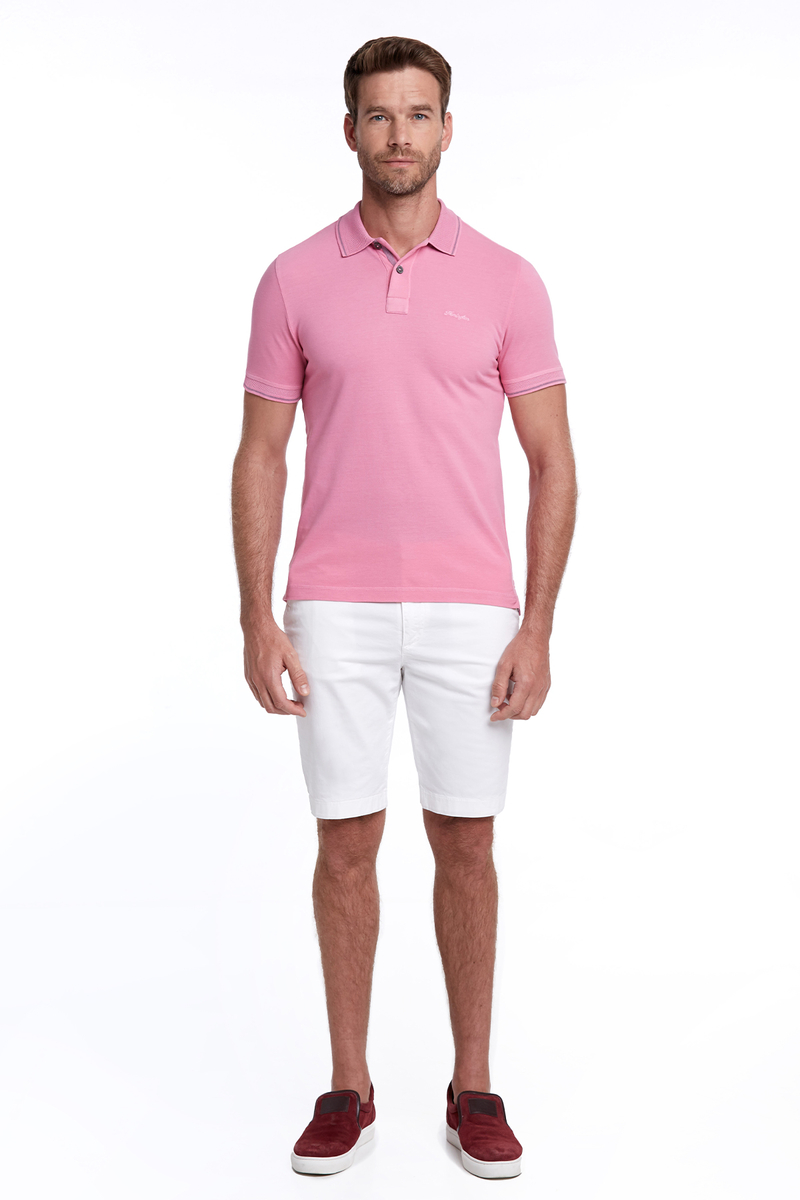 Hemington Vintage Görünümlü Fuşya Polo Yaka T-Shirt. 2 Hemington Vintage Görünümlü Fuşya Polo Yaka T-Shirt. 2