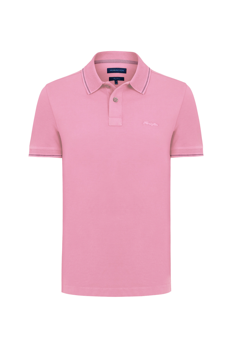 Hemington Vintage Görünümlü Fuşya Polo Yaka T-Shirt. 6 Hemington Vintage Görünümlü Fuşya Polo Yaka T-Shirt. 6