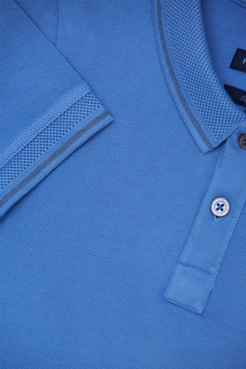 Hemington Vintage Görünümlü Mavi Polo Yaka Çocuk T-Shirt. 4