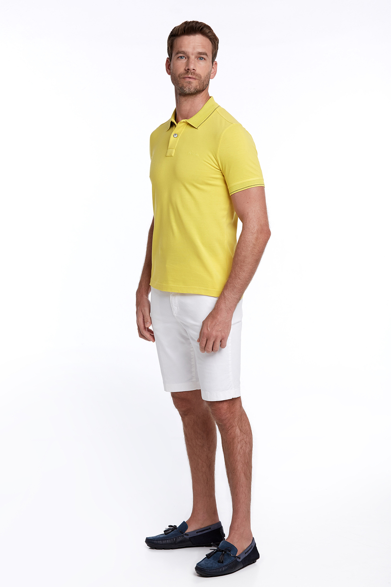 Hemington Vintage Görünümlü Sarı Polo Yaka T-Shirt. 2 Hemington Vintage Görünümlü Sarı Polo Yaka T-Shirt. 2