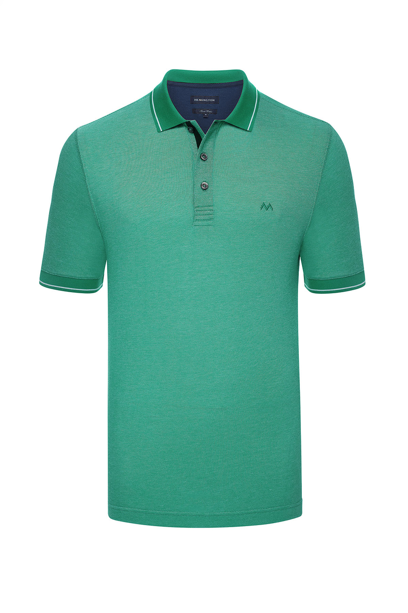 Hemington Yeşil Basic Pike Pamuk Polo T-Shirt. 9