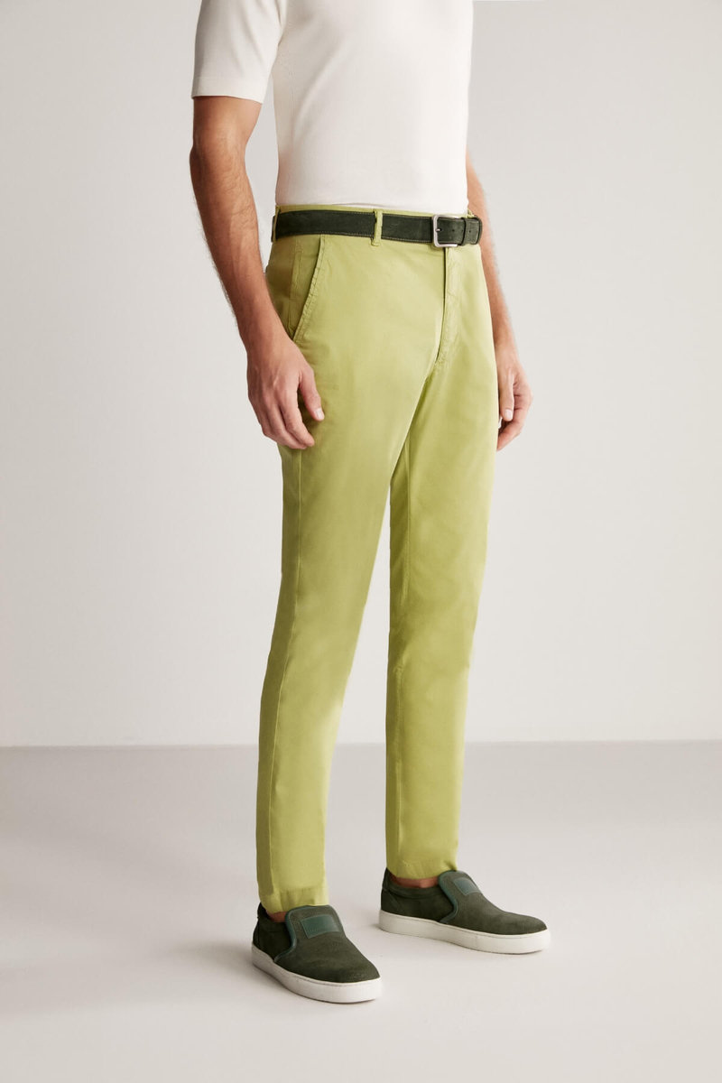 Hemington Yeşil Yazlık Chino Pantolon. 3