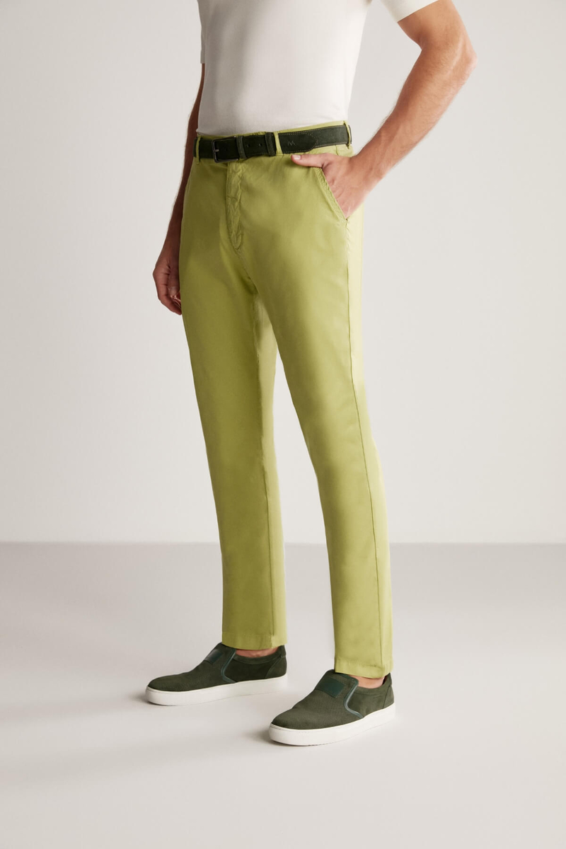 Hemington Yeşil Yazlık Chino Pantolon. 4