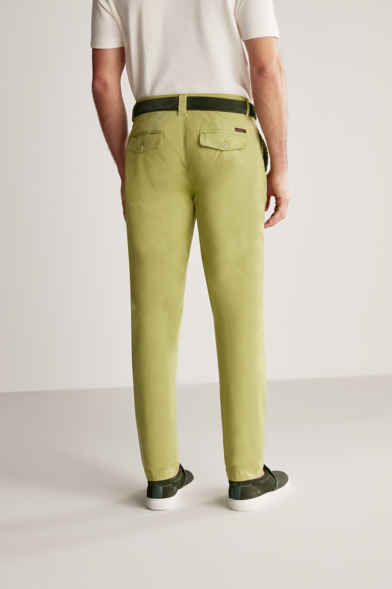 Hemington Yeşil Yazlık Chino Pantolon. 5