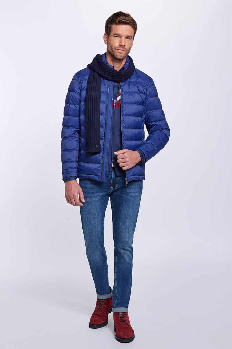 Hemington Zigzag Desenli Yün Karışımlı Lacivert Hırka. 6 Hemington Zigzag Desenli Yün Karışımlı Lacivert Hırka. 6